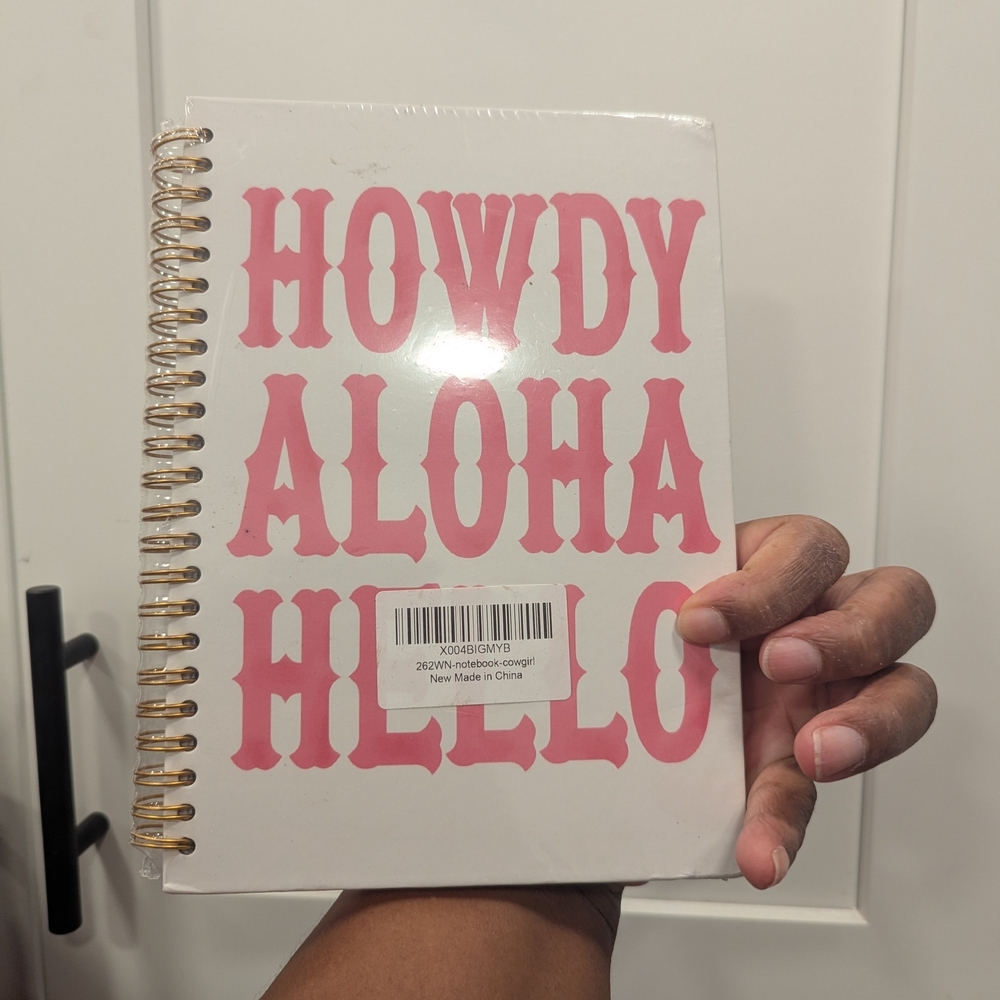 Howdy Aloha Hello Spiral Notebook - Picture 2 of 3